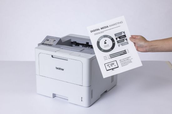 Picture of Brother HLL6410DN 50PPM Monochrome Laser Printer - Duplex & Wired Network