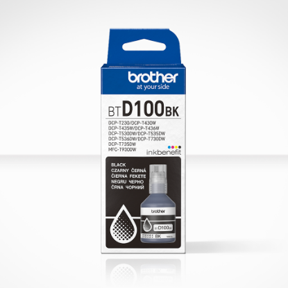 Εικόνα της Brother Μελάνι Inkjet BT-D100BK Black (BTD100BK)
