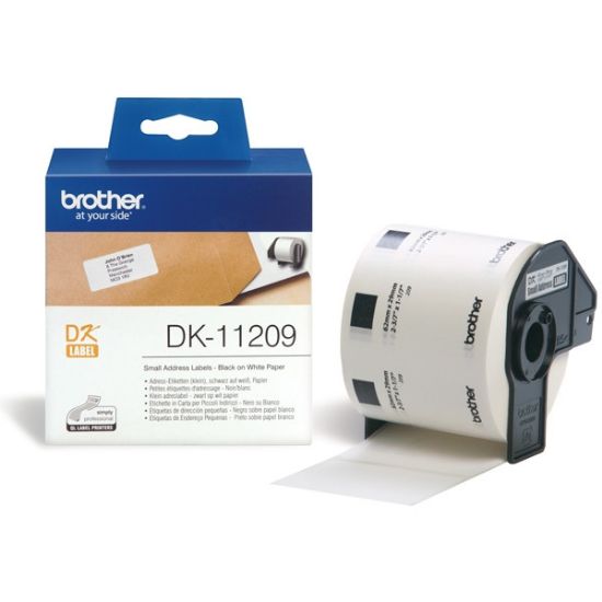 Εικόνα της Brother DK-11209 Label Roll – Black on White, 29mm x 62mm (DK11209) (BRODK11209)