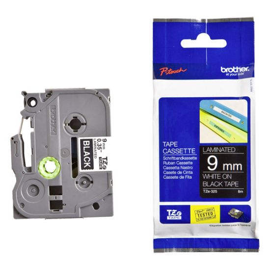 Εικόνα της Brother P-Touch Black on Mat Silver 8m x 9mm