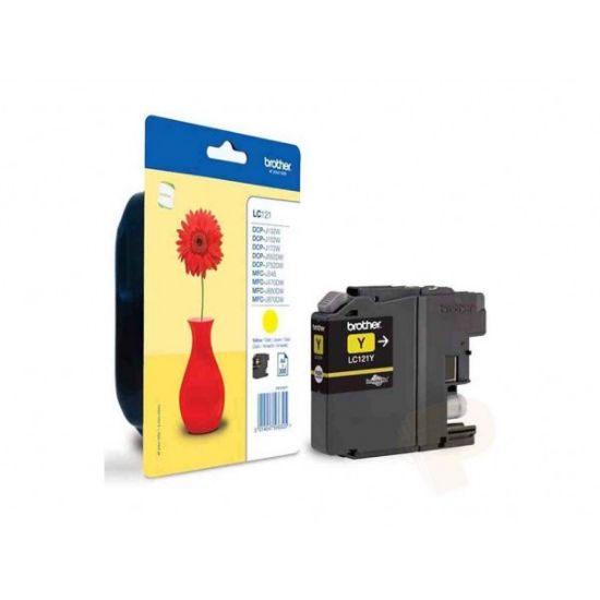 Picture of Brother Μελάνι Inkjet LC-121Y Yellow