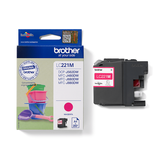 Εικόνα της Brother Μελάνι Inkjet LC-221 Magenta