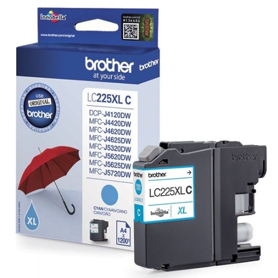 Εικόνα της Brother Μελάνι Inkjet LC-225XL Cyan