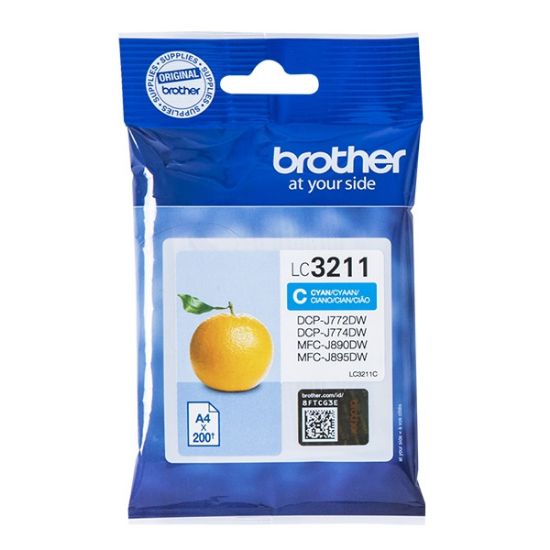 Εικόνα της Brother Μελάνι Inkjet LC-3211C Cyan
