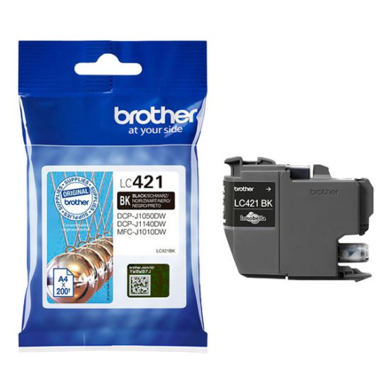 Εικόνα της Brother Μελάνι Inkjet LC-421 Black