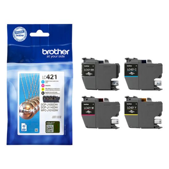 Picture of Brother Μελάνι Inkjet LC421VA Multipack
