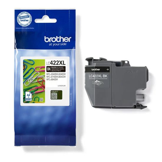 Εικόνα της Brother Μελάνι Inkjet LC422XL Black Cartridge