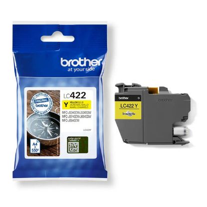 Εικόνα της Brother Μελάνι Inkjet LC422Y Yellow Cartridge