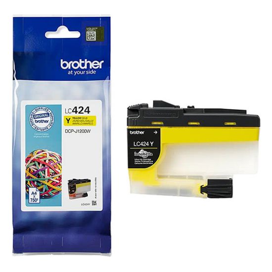 Picture of Brother Μελάνι Inkjet LC424Y Yellow
