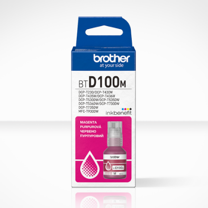 Picture of Brother Μελάνι Inkjet BT-D100M Magenta (BTD100M)